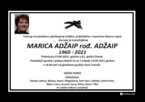 Preminula Marica Adžaip