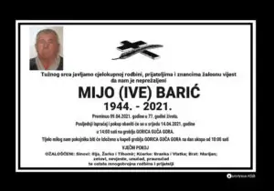 Preminuo Mijo Barić