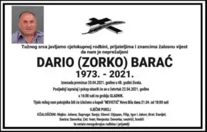 Preminuo Dario Barać