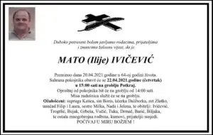 Preminuo Mato Ivičević