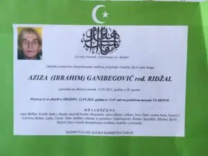 Preminula Aziza Ganibegović