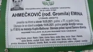 Preminula Emina Ahmečković