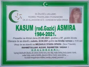 Preminula Asmira Kasum