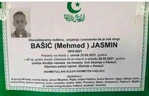 Preminuo Bašić Jasmin