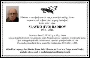 Preminuo Slavko Badrov