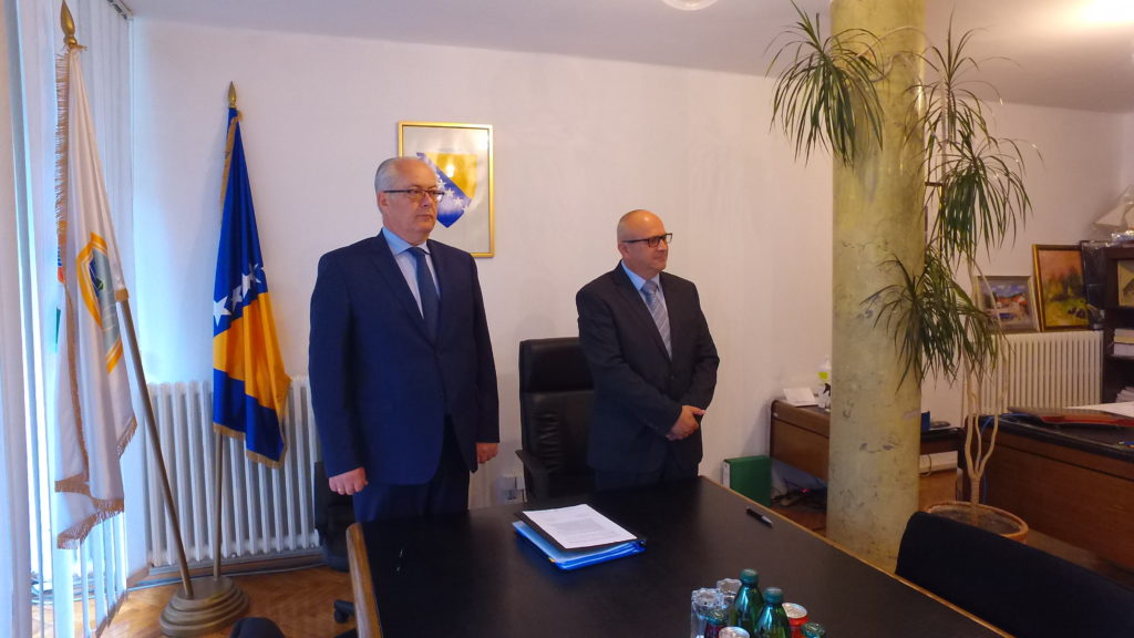 (FOTO/VIDEO) Izvršena primopredaja dužnosti između Hadžiemrića i Dautovića