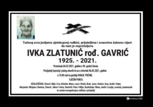 Preminula Ivka Zlatunić