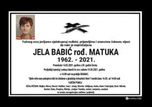 Preminula Jela Babić