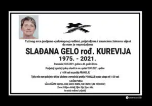 Preminula Slađana Gelo