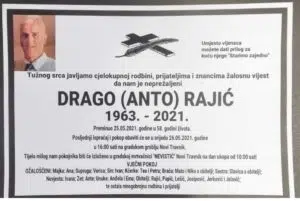 Preminuo Drago Rajić