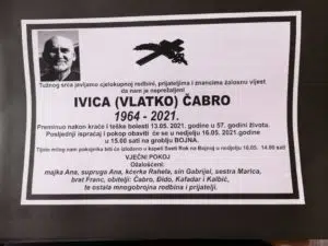 Preminuo Ivica Čabro