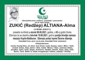 Preminula Altiana Zukić