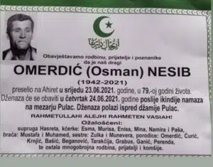 Preminuo Nesib Omerdić