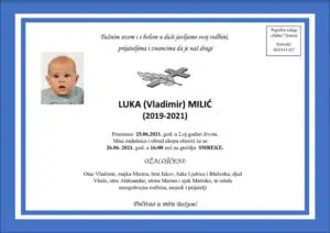 Preminuo Luka Milić
