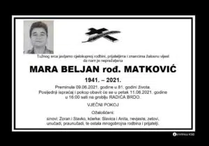 Preminula Mara Beljan