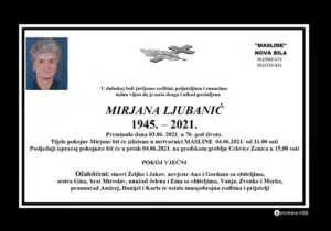 Preminula Mirjana Ljubanić