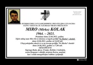Preminuo Miro Kolak