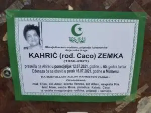 Preminula Zemka Kahrić