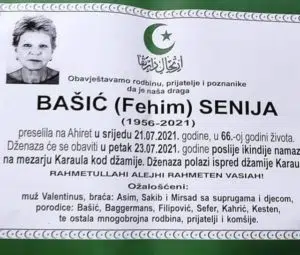 Preminula Senija Bašić