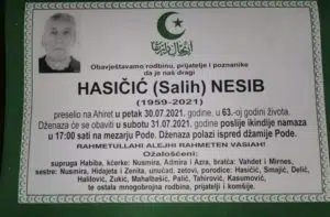 Preminuo Nesib Hasičić