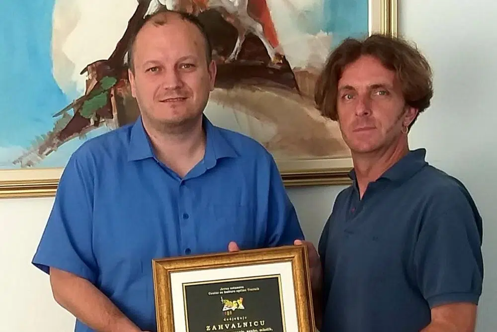 Ganić uručio zahvalnicu Domiću za podršku projektima Centra za kulturu Općine Travnik