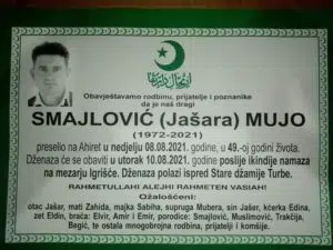 Preminuo Mujo Smajlović
