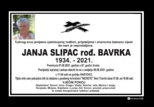 Preminula Janja Slipac