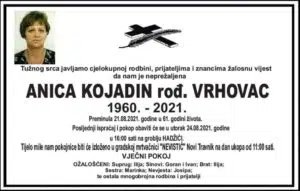 Preminula Anica Kojadin