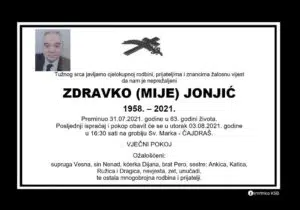 Preminuo Zdravko Jonjić