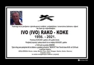 Preminuo Ivo Rako - Koke