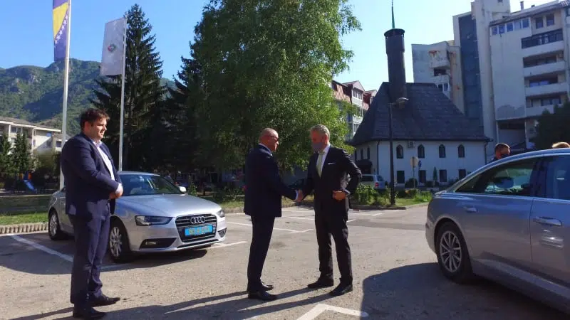 (FOTO/VIDEO) Johann Sattler u posjeti Travniku / Planira posjetiti i vrtni centar Smaragd