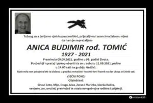 Preminula Anica Budimir