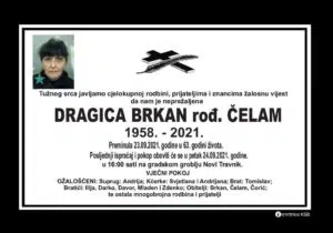Preminula Dragica Brkan