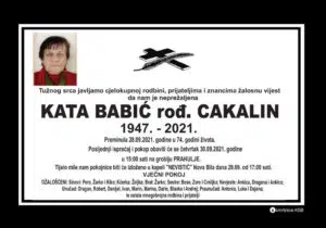 Preminula Kata Babić