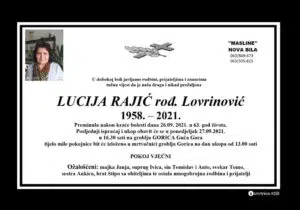 Preminula Lucija Rajić