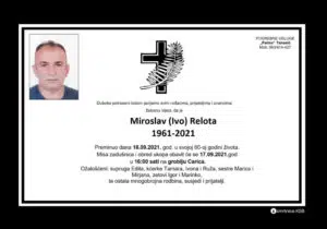 Preminuo Miroslav Relota