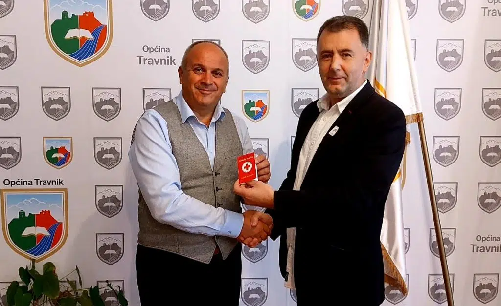 Načelnik Općine Travnik počasni član Crvenog križa
