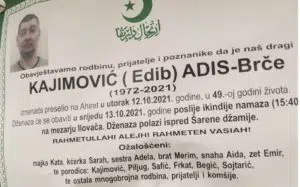Preminuo Adis - Brče Kajimović
