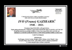 Preminuo Ivo Gazibarić