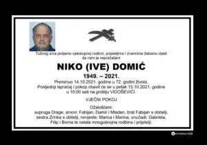 Preminuo Niko Domić
