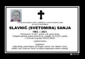 Preminula Sanja Slavnić
