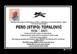 Preminuo Pero Topalović