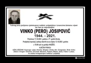 Preminuo Vinko Josipović