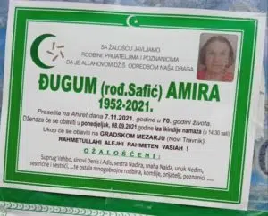 Na Ahiret preselila Đugum Amira