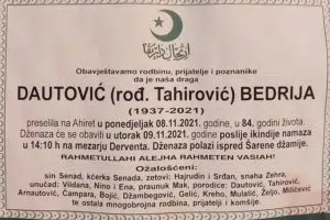 Preminula Bedrija Dautović