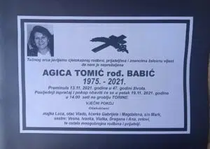 Preminula Agica Tomić
