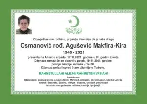 Preminula Osmanović Makfira - Kira