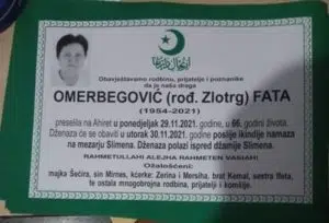 Preminula Fata Omerbegović