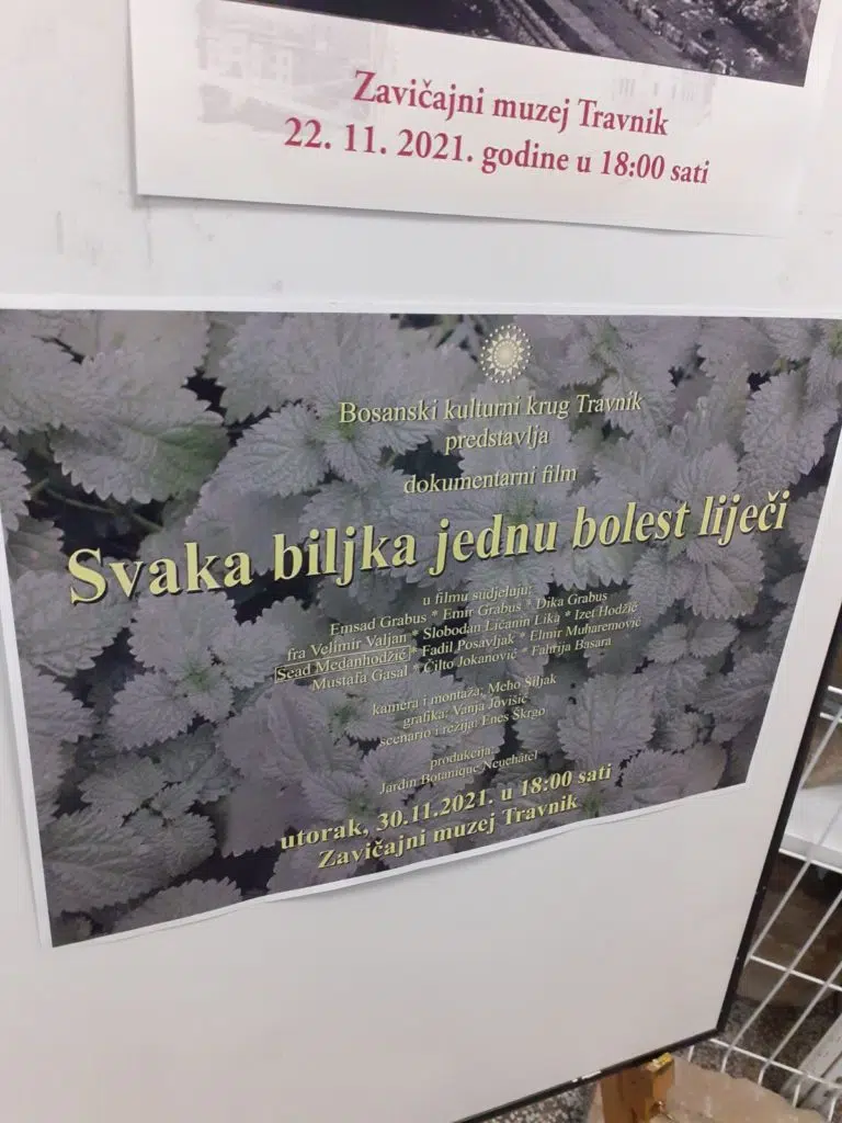 U prostorijama Zavičajnog muzeja Travnik prikazan film „Svaka biljka jednu bolest liječi“ (FOTO)