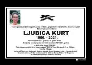Preminula Ljubica Kurt
